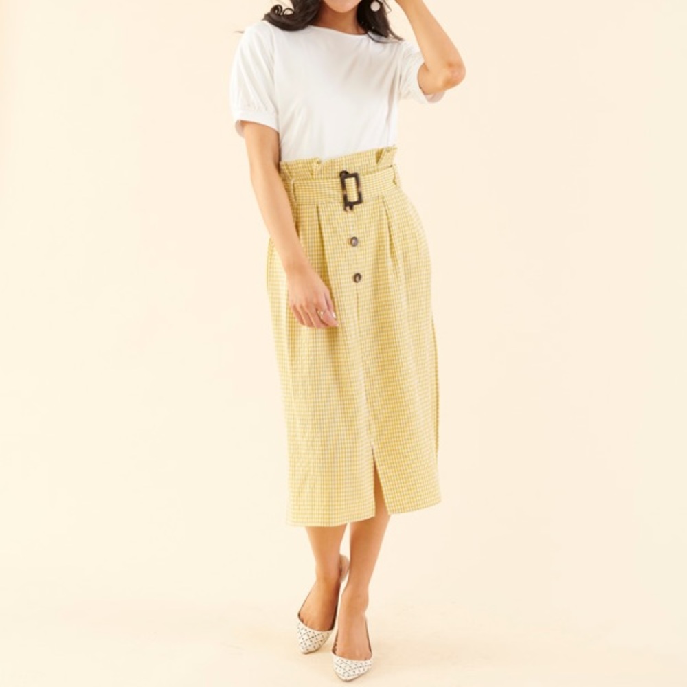Sweet Salt Clothing Paper Bag Midi Skirt